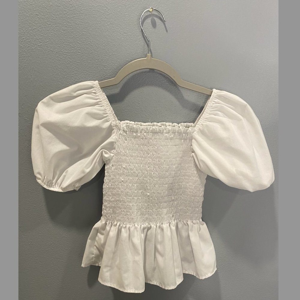 Ruffle Sleeves with singe kids fancy top